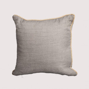 Square Woven Grey Beige Piped