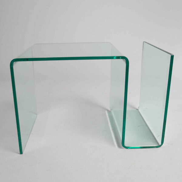 Tempered Glass N Shape Side Table